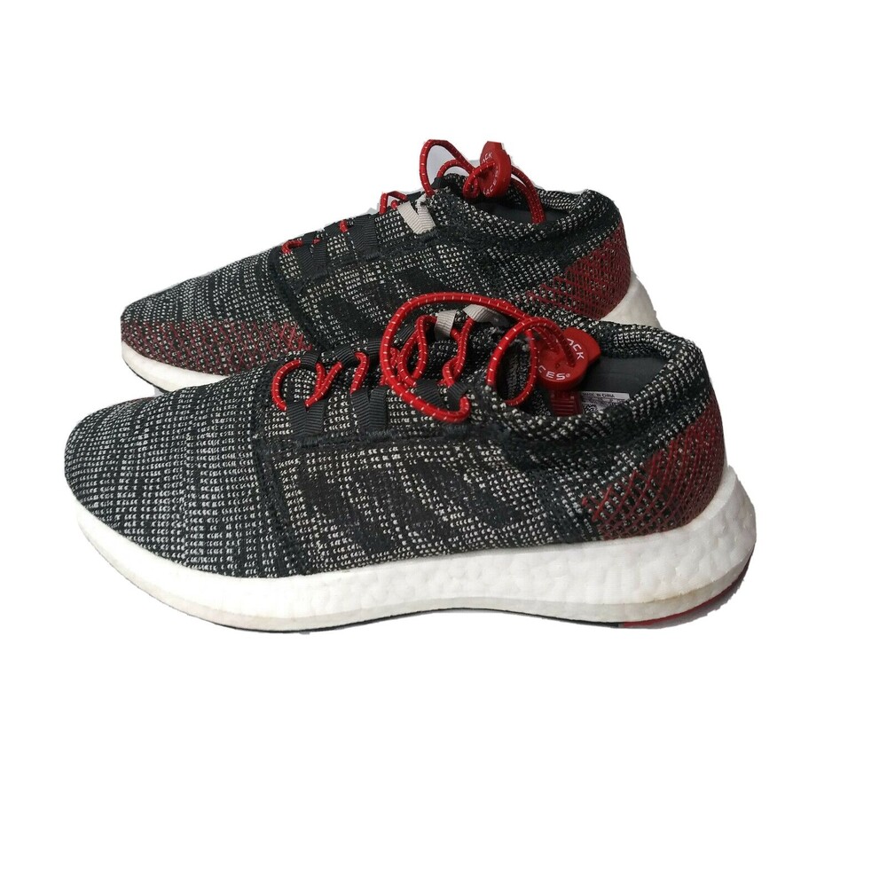 adidas Pureboost Go Shoes Boys Size 6 Sneakers Carbon Power Red B43505